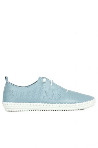 Fitbas - Erkan Kaban 625042 424 Women Blue Genuine Leather Casual Shoes (1)