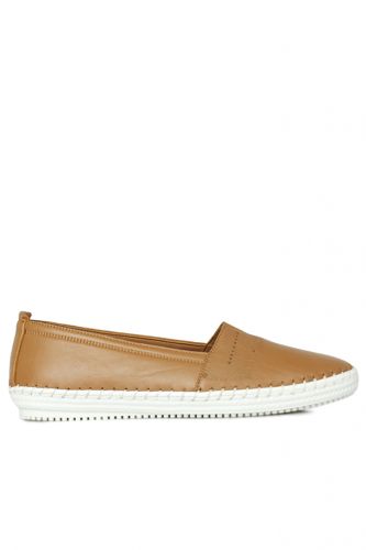 Fitbas - Erkan Kaban 625043 167 Women Taba Genuine Leather Casual Shoes (1)