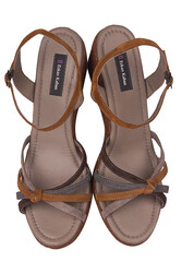 Fitbas 1314 167 Kadın Camel Süet Büyük & Küçük Numara Sandalet - 4