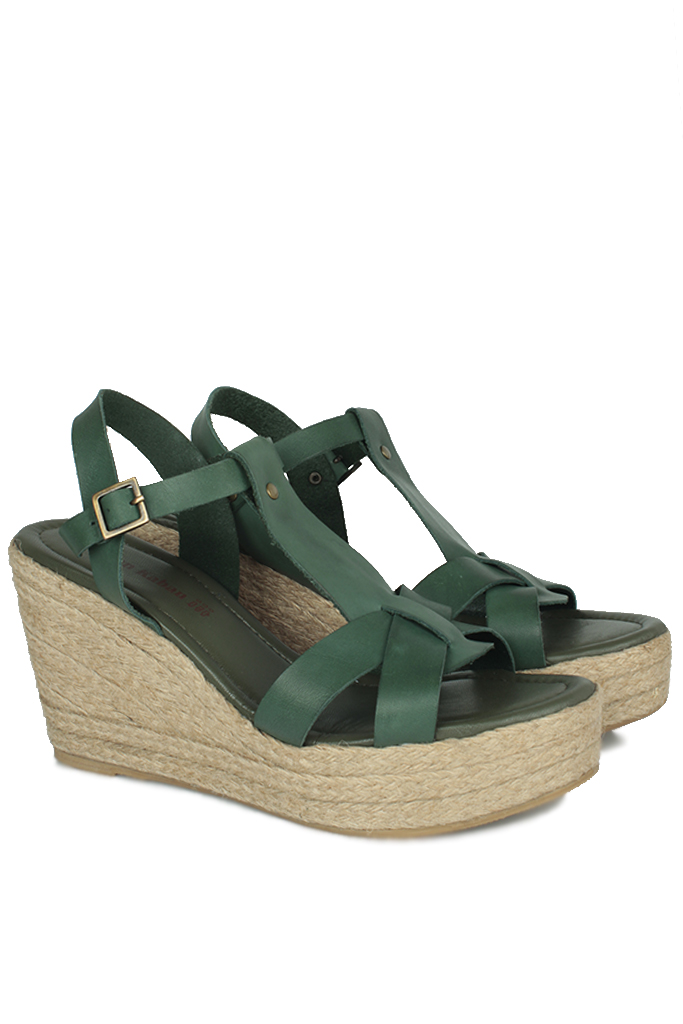 Fitbas 5027 677 Kadın Yeşil Büyük & Küçük Numara Sandalet