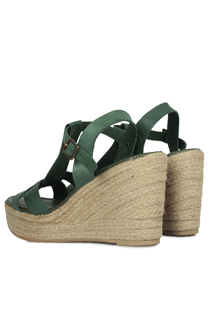 Fitbas 5027 677 Kadın Yeşil Büyük & Küçük Numara Sandalet
