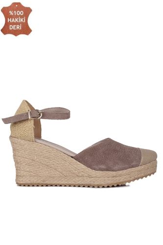 Fitbas 6215 327 Kadın Mink Büyük & Küçük Numara Sandalet - Fitbas