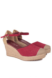 Fitbas 6215 627 Kadın Bordo Büyük & Küçük Numara Sandalet - 2