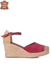 Fitbas 6215 627 Kadın Bordo Büyük & Küçük Numara Sandalet - 1