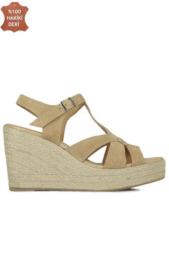 Erkan Kaban 6608 167 Women Taba Sandal Shoes - Fitbas