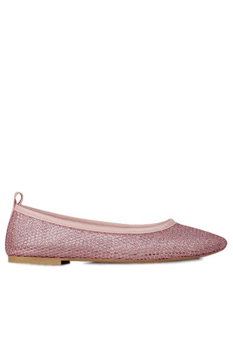 Fitbas 111010 901 Kadın Pembe File Büyük & Küçük Numara Babet - Fitbas