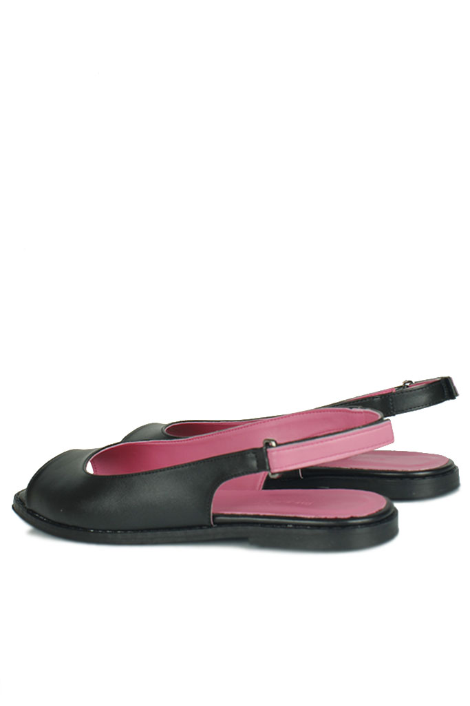 Fitbas 111016 059 Kadın Siyah Büyük Numara Sandalet