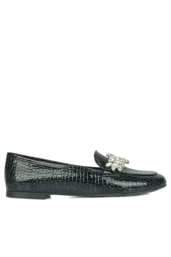 Fitbas 111026 066 Kadın Siyah Rugan Büyük & Küçük Numara Babet - Fitbas (1)