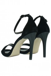 Fitbas 111033 008 Kadın Siyah Süet Büyük & Küçük Numara Ayakkabı - Thumbnail