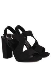 Fitbas 111036 008 Kadın Siyah Büyük & Küçük Numara Ayakkabı - Thumbnail