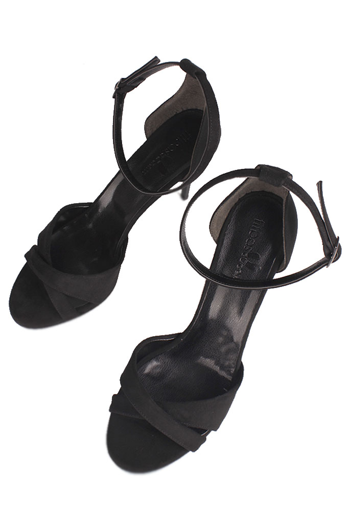 Fitbas 111038 008 Kadın Siyah Süet Büyük & Küçük Numara Ayakkabı