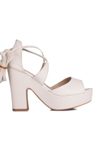 Fitbas 111090 468 Kadın Beyaz Büyük & Küçük Numara Platform Ayakkabı - Fitbas (1)