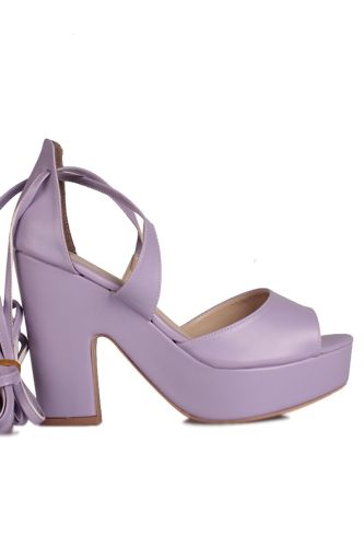 Fitbas 111090 930 Kadın Lila Büyük & Küçük Numara Platform Ayakkabı - Fitbas