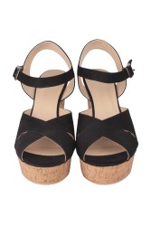 Fitbas 111092 008 Kadın Siyah Süet Büyük & Küçük Numara Platform Ayakkabı - 6