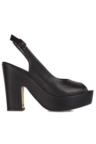 Fitbas 111097 014 Kadın Siyah Büyük & Küçük Numara Platform Ayakkabı - Fitbas