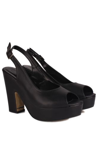 Fitbas - Fitbas 111097 014 Kadın Siyah Büyük & Küçük Numara Platform Ayakkabı (1)