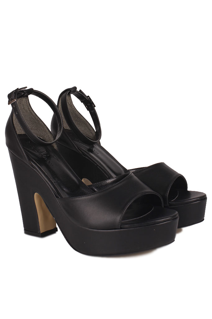 Fitbas 111098 014 Kadın Siyah Büyük & Küçük Numara Platform Ayakkabı