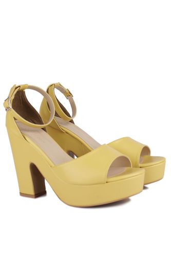 Fitbas - Fitbas 111098 125 Kadın Sarı Büyük & Küçük Numara Platform Ayakkabı (1)