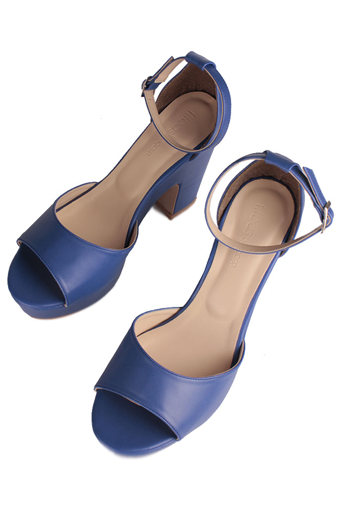 Fitbas 111098 424 Kadın Mavi Büyük & Küçük Numara Platform Ayakkabı