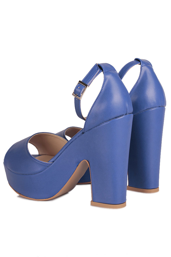Fitbas 111098 424 Kadın Mavi Büyük & Küçük Numara Platform Ayakkabı
