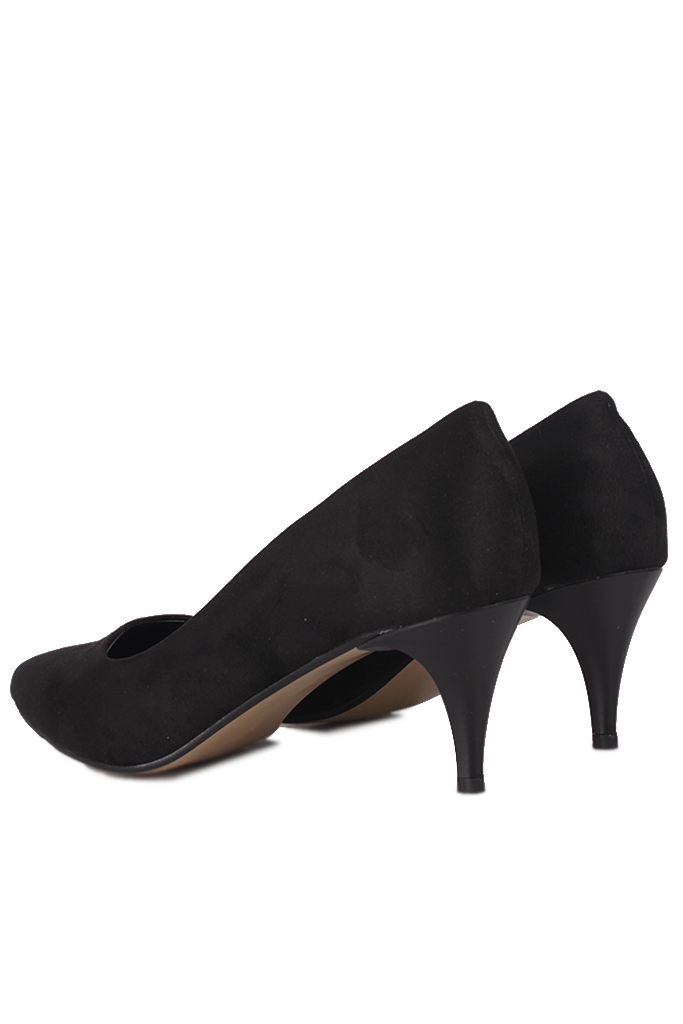 Fitbas 111203 008 Kadın Siyah Süet Günlük Büyük & Küçük Numara Ayakkabı