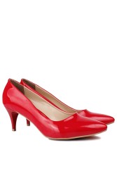 Fitbas 111203 559 Kırmızı Rugan Günlük Büyük & Küçük Numara Ayakkabı - Thumbnail