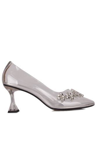 Fitbas 111206 771 Kadın Gümüş Büyük & Küçük Numara Abiye Ayakkabı - Fitbas