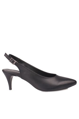 Fitbas 111215 014 Kadın Siyah Mat Büyük & Küçük Numara Stiletto