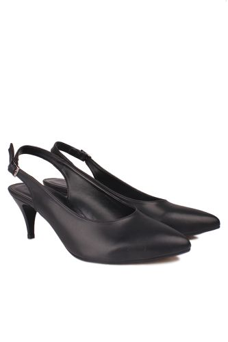 Fitbas - Fitbas 111215 014 Kadın Siyah Mat Büyük & Küçük Numara Stiletto (1)