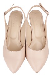 Fitbas 111215 319 Kadın Ten Mat Büyük & Küçük Numara Stiletto - 5