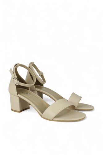 Fitbas 111272 319 Kadın Ten Topuklu Büyük & Küçük Numara Sandalet - Fitbas (1)