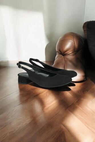 Fitbas 111306 008 Kadın Siyah Süet Büyük & Küçük Numara Ayakkabı - Fitbas