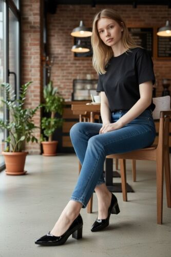 Fitbas 111310 020 Siyah Rugan Günlük Büyük & Küçük Numara Ayakkabı - Fitbas