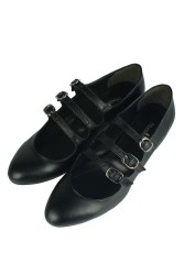 Fitbas 111350 014 Kadın Siyah Büyük & Küçük Numara Ayakkabı - Thumbnail