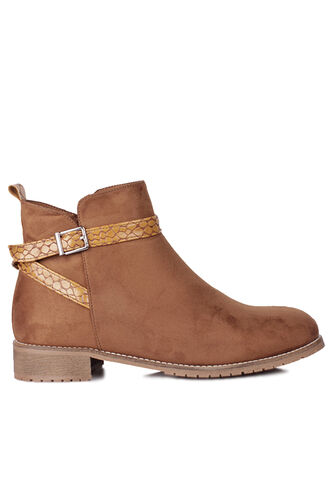 Fitbas 111402 165 Kadın Taba Süet Büyük & Küçük Numara Bot - Fitbas (1)