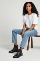 Fitbas 111404 014 Kadın Siyah Cilt Büyük & Küçük Numara Bot - 1