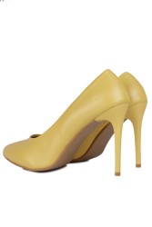 Fitbas 111500 124 Kadın Sarı Büyük & Küçük Numara Stiletto - Thumbnail