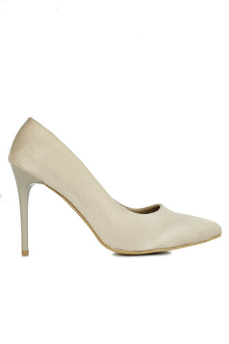 Fitbas 111505 327 Kadın Ten Süet Büyük & Küçük Numara Stiletto - Fitbas (1)