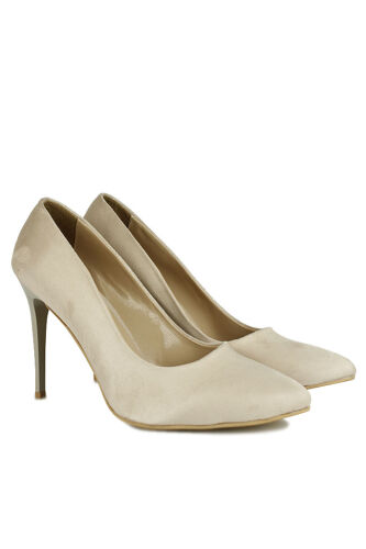 Fitbas 111505 327 Kadın Ten Süet Büyük & Küçük Numara Stiletto - Fitbas (1)
