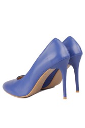Fitbas 111500 425 Kadın Mavi Büyük & Küçük Numara Stiletto - Thumbnail