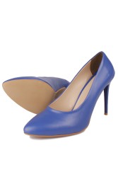 Fitbas 111500 425 Kadın Mavi Büyük & Küçük Numara Stiletto - Thumbnail