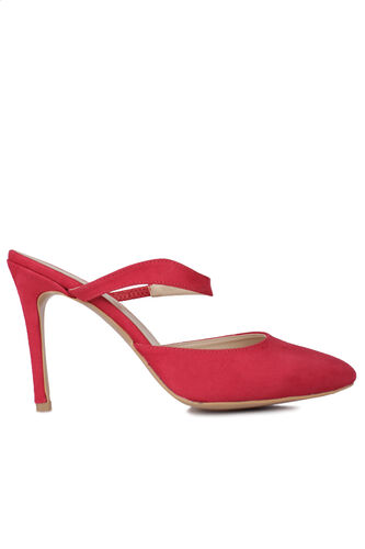 Fitbas 111503 527 Kadın Kırmızı Süet Büyük & Küçük Numara Stiletto