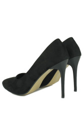Fitbas 111505 008 Kadın Siyah Süet Büyük & Küçük Numara Stiletto - 3