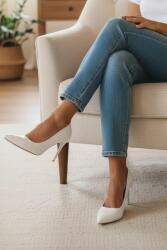 Fitbas 111505 468 Kadın Beyaz Cilt Stiletto Büyük & Küçük Numara Stiletto 