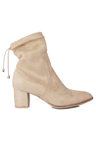 Fitbas 111730 327 Kadın Ten Sivri Burun Streç Büyük Küçük Numara Bot - Fitbas