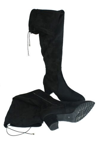 Fitbas 111731 008 Siyah Sivri Burun Streç Büyük Küçük Numara Çizme - Fitbas (1)