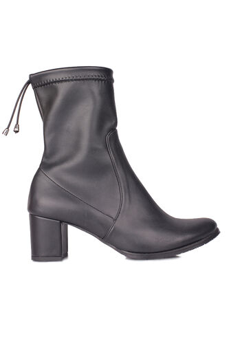 Fitbas 111740 014 Kadın Siyah Küt Burun Streç Büyük Küçük Numara Bot - Fitbas (1)