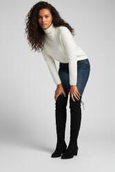 Fitbas 111741 008 Kadın Siyah Küt Burun Streç Büyük Küçük Numara Çizme - 6