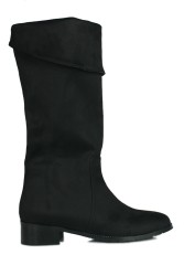 Fitbas 111762 008 Kadın Siyah Süet Büyük & Küçük Numara Cizme - 6