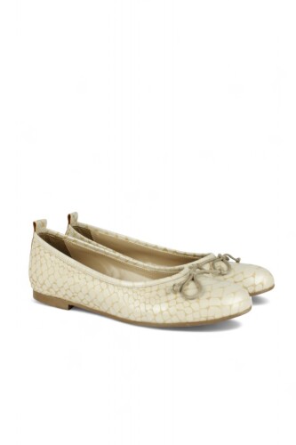 Fitbas 111803 325 Kadın Ten Mat Deri Büyük & Küçük Numara Babet - Fitbas (1)